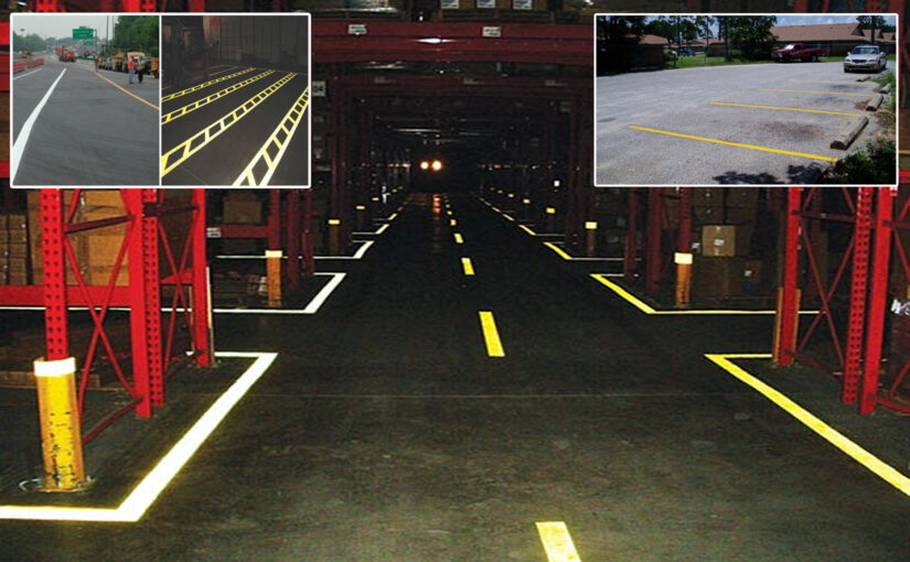 parking lot warehouse striping tape